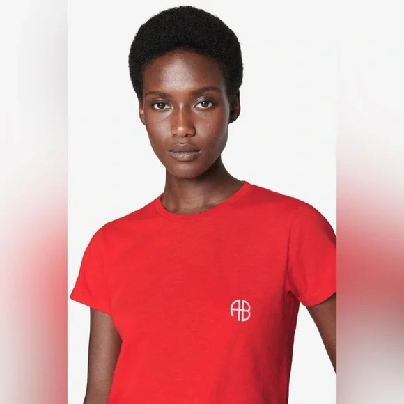 Anine Bing The Levy Tee Motorcycle Club Crew Baby Tee Size Medium Single Stitch - Picture 6 of 14